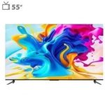 تلویزیون QLED UHD 4K هوشمند google TV تی سی ال مدل C645 سایز 55 اینچ